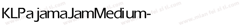 KLPajamaJam Medium字体转换